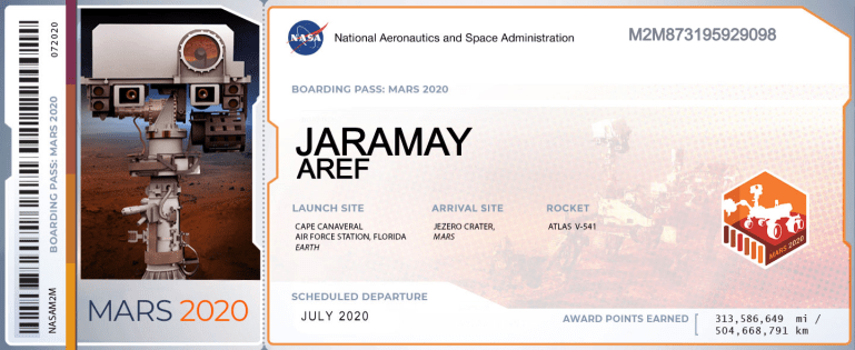 BoardingPass_MyNameOnMars2020